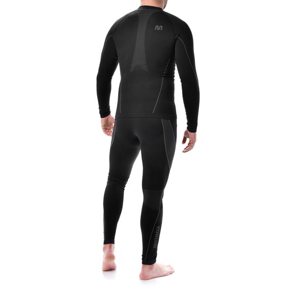 METEOR bielizna termowaktywna męska komplet spodnie i bluza, Kolor: czarny, Rozmiar: XL / XXL, 2 zdjęcie