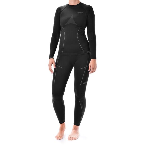 METEOR bielizna termowaktywna damska komplet spodnie i bluza, Kolor: czarny, Rozmiar: L/Xl METEOR bielizna termowaktywna damska komplet spodnie i bluza, Kolor: czarny, Rozmiar: L/Xl