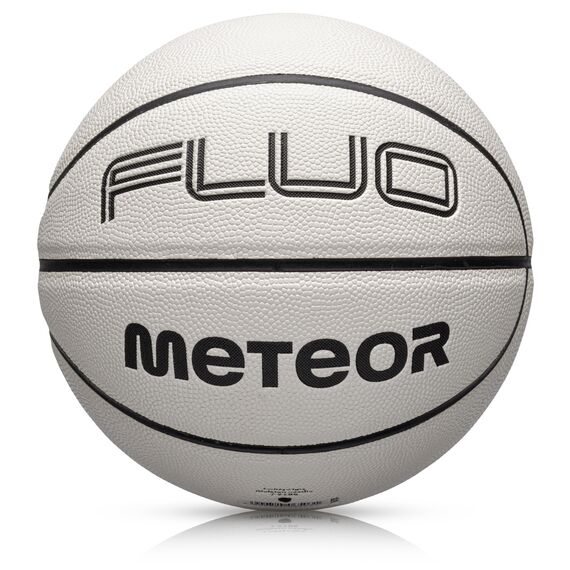 METEOR Piłka koszykowa Fluo Biały/neonowy zielony 7