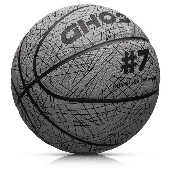 METEOR Piłka do kosza Ghost odblaskowa biały 7, 2 zdjęcie