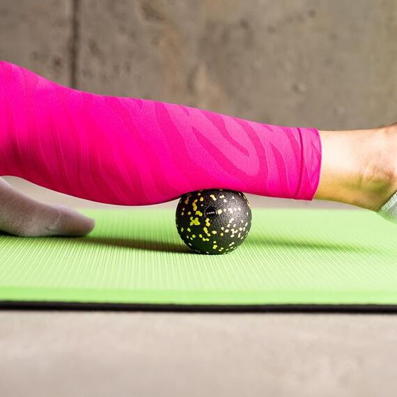 HMS FSBM04 BLACK-YELLOW SET ZESTAW DO MASAŻU WAŁKI/PIŁKI(4 szt), 22 zdjęcie