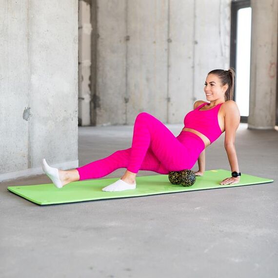 HMS FSBM04 BLACK-YELLOW SET ZESTAW DO MASAŻU WAŁKI/PIŁKI(4 szt), 7 zdjęcie