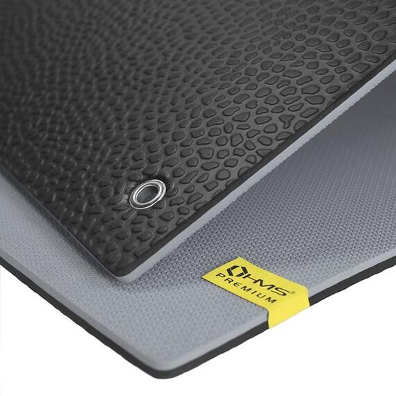 HMS PREMIUM mata fitness klubowa z otworami MFK01 szara/czarna, 2 zdjęcie