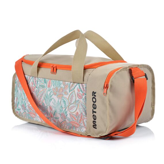 Torba Fitness Meteor Nanuq 20L Leafy, Kolor: beżowy