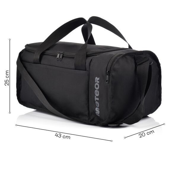 Torba Fitness Meteor Nanuq 20L Czarna, Kolor: czarny, 3 zdjęcie