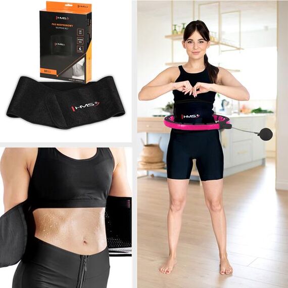 HMS zestaw do odchudzania hula hop fitness z licznikiem  HHM16 + pas neoprenowy BR163, 2 zdjęcie