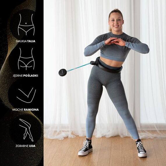 HMS zestaw do odchudzania hula hop fitness z licznikiem  HHM17+ pas neoprenowy BR163, 11 zdjęcie