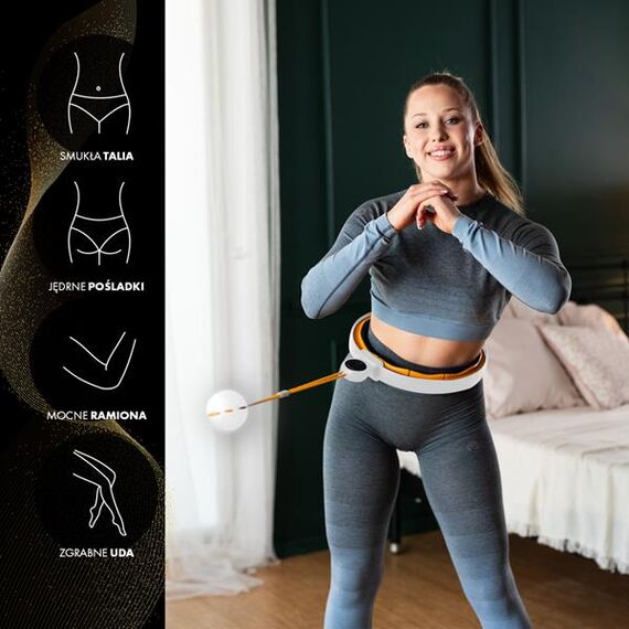 HMS zestaw do odchudzania hula hop fitness z licznikiem  HHM21+ pas neoprenowy BR163, 11 zdjęcie