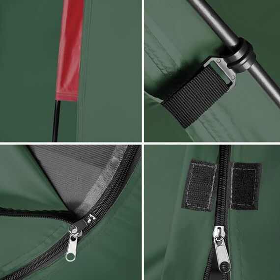 NILS CAMP NC6013 ZIELONO-CZERWONY NAMIOT KEMPINGOWY ROCKER, 11 zdjęcie
