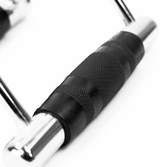 HMS uchwyt do wyciągu atlasu podwójny stalowy UW04 srebrny, Kolor: srebrny/czarny, 6 zdjęcie