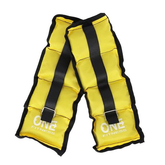 ONE FITNESS WW01 YELLOW OBCIĄŻNIKI 2 x 0.7 KG, 3 zdjęcie