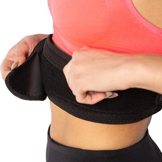 ONE FITNESS KP207 KOREKTOR POSTAWY, Kolor: czarny, Rozmiar: M, 6 zdjęcie