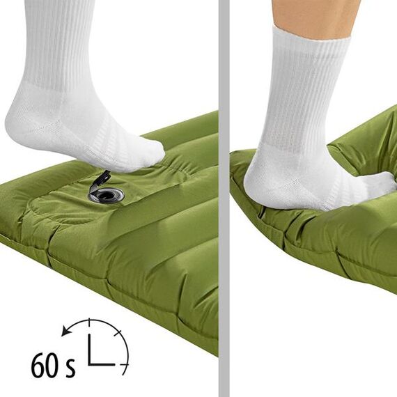 NILS CAMP NC4101 ZIELONA MATA Z WBUDOWANĄ POMPKĄ, 7 zdjęcie