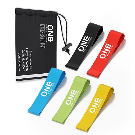 ONE FITNESS PBF SET05 SLIM ZESTAW GUM DO ĆWICZEŃ, 2 zdjęcie