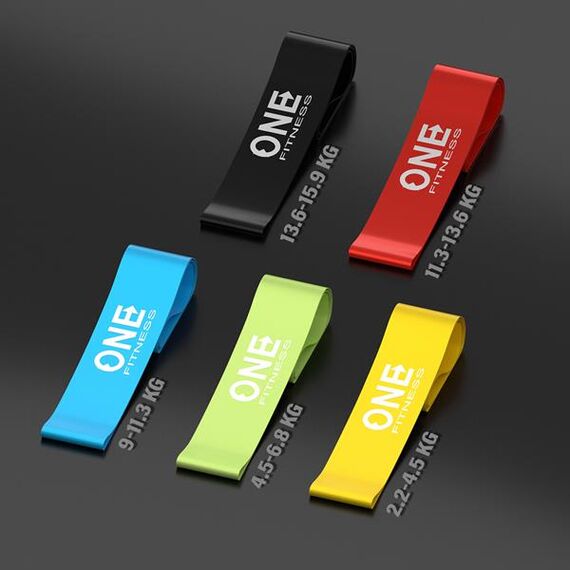 ONE FITNESS PBF SET05 SLIM ZESTAW GUM DO ĆWICZEŃ, 4 zdjęcie