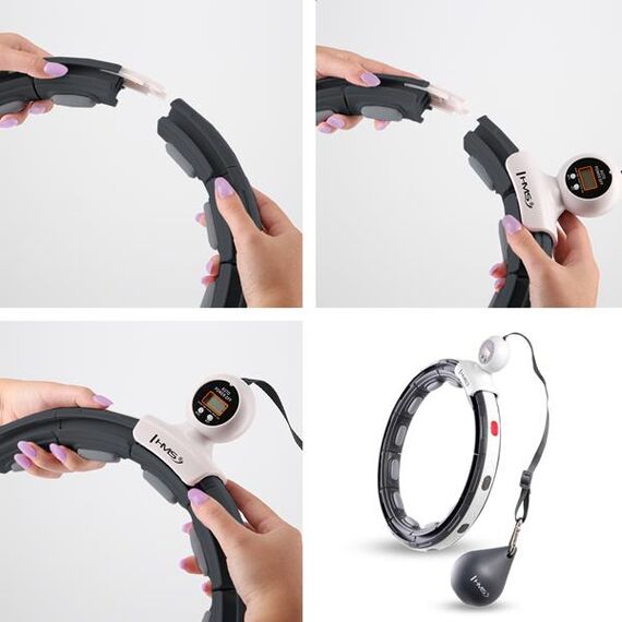 HMS HHM15 HULA HOP BLACK Z MAGNESEM I OBCIĄŻNIKIEM + LICZNIK, 17 zdjęcie