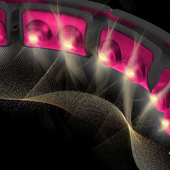 HMS HHM16 HULA HOP BLACK/PINK Z MAGNESAMI I OBCIĄŻNIKIEM + LICZNIK, Kolor: czarny/różowy, 4 zdjęcie