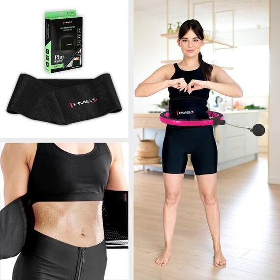 HMS HHM16 HULA HOP BLACK/PINK Z MAGNESAMI I OBCIĄŻNIKIEM + LICZNIK, Kolor: czarny/różowy, 9 zdjęcie