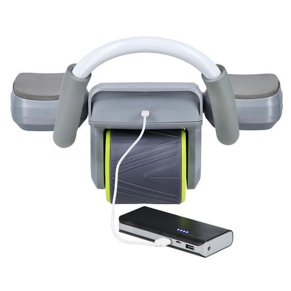 HMS KA08 GRAY ABS AUTOMATYCZNE KOŁO DO ĆWICZEŃ MIĘŚNI BRZUCHA Z WYŚWIETLACZEM LCD I ŁADOWANIEM, Kolor: szary, 14 zdjęcie