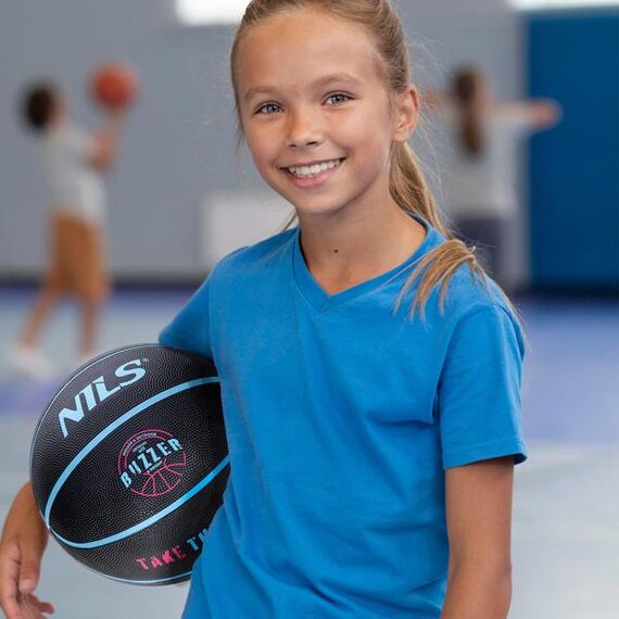 NILS NPK251 PIŁKA DO KOSZYKÓWKI CZARNA BUZZER 5, Kolor: czarny/różowy/niebieski, Rozmiar: 5, 2 zdjęcie NILS NPK251 PIŁKA DO KOSZYKÓWKI CZARNA BUZZER 5, Kolor: czarny/różowy/niebieski, Rozmiar: 5, 2 zdjęcie