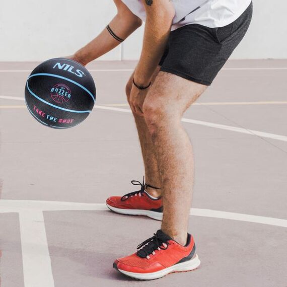 NILS NPK271 PIŁKA DO KOSZYKÓWKI CZARNA BUZZER 7, Kolor: czarny, Rozmiar: 7, 2 zdjęcie