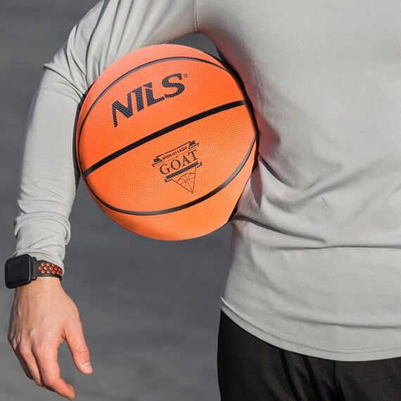 Piłka do koszykówki NPK272 GOAT 7 NILS EXTREME, Kolor: pomarańczowy/czarny, Rozmiar: 7, 2 zdjęcie