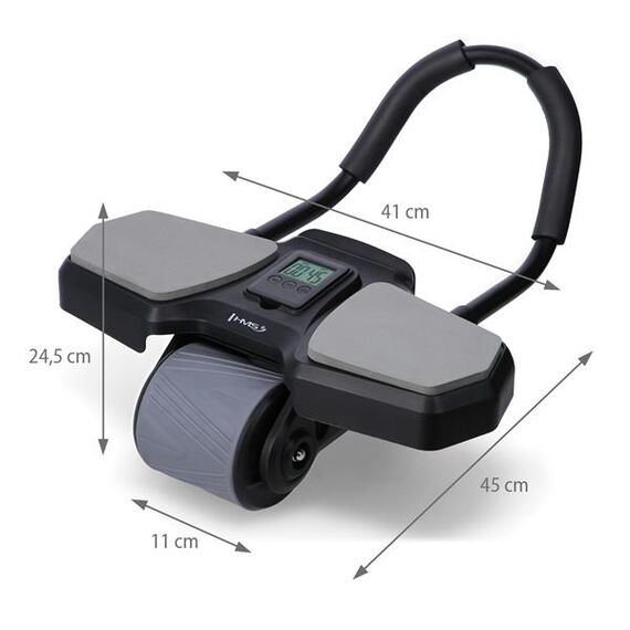 HMS KA10 BLACK KÓŁKO ABS AUTOMATYCZNE KOŁO DO ĆWICZEŃ MIĘŚNI BRZUCHA Z PODPARCIEM, 10 zdjęcie