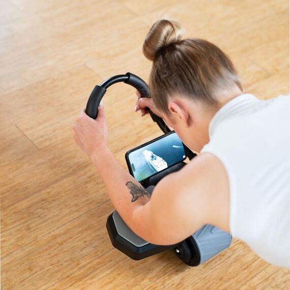 HMS KA10 BLACK KÓŁKO ABS AUTOMATYCZNE KOŁO DO ĆWICZEŃ MIĘŚNI BRZUCHA Z PODPARCIEM, 12 zdjęcie