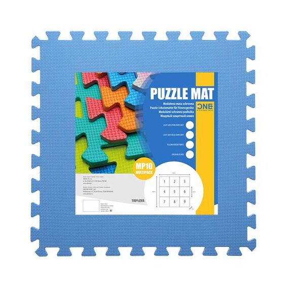 ONE FITNESS MP10 MATA PUZZLE MULTIPACK GREEN-BLUE-RED 9 ELEMENTÓW 10MM, Kolor: zielony-niebieski-czerwony, 19 zdjęcie