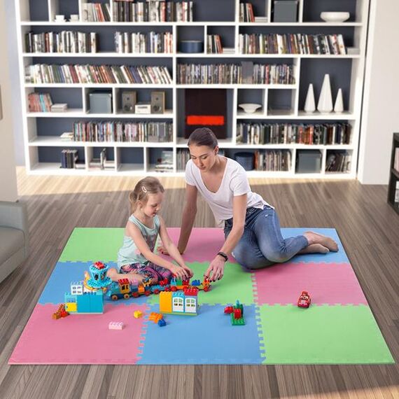 ONE FITNESS MP10 MATA PUZZLE MULTIPACK GREEN-BLUE-RED 9 ELEMENTÓW 10MM, Kolor: zielony-niebieski-czerwony, 6 zdjęcie