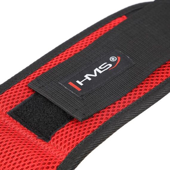 HMS pas kulturystyczny szeroki do ćwiczeń siłowych neoprenowy PA3449 czarny/czerwony, Kolor: czarny/czerwony, Rozmiar: L, 10 zdjęcie