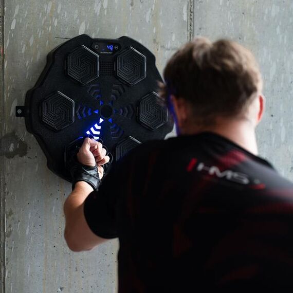 HMS TB02 ELEKTRONICZNA TARCZA BOKSERSKA BLUETOOTH Z MUZYKĄ I RĘKAWICAMI, 3 zdjęcie