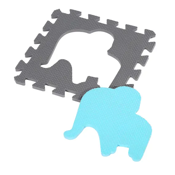 MD03 MATA DZIECIĘCA PUZZLE KOJEC MINT 36 ELEMENTÓW 140x140CM NILS FUN, Kolor: miętowy/szary/czarny, 8 zdjęcie