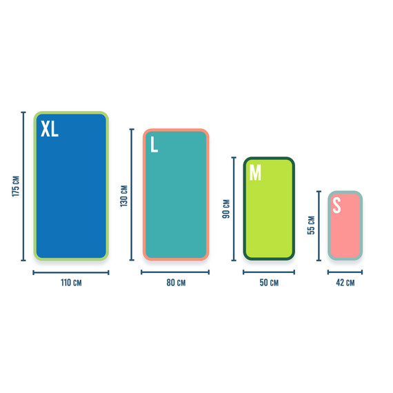 METEOR ręcznik z mikrofibry szybkoschnący z pokrowcem 175x110cm różowy, Kolor: koralowy, Rozmiar: XL, 4 zdjęcie