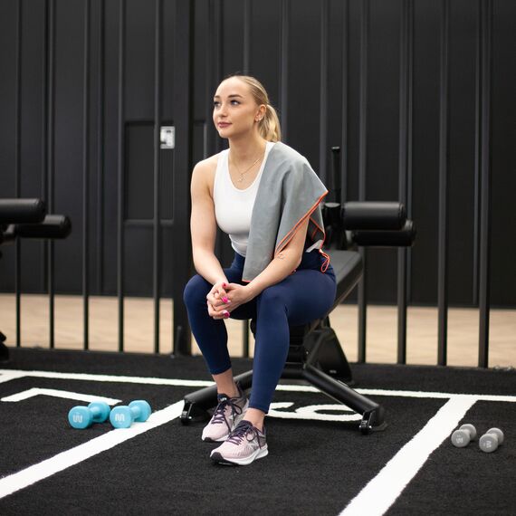 METEOR ręcznik z mikrofibry szybkoschnący z pokrowcem 175x110cm szary, Kolor: szary, Rozmiar: XL, 8 zdjęcie