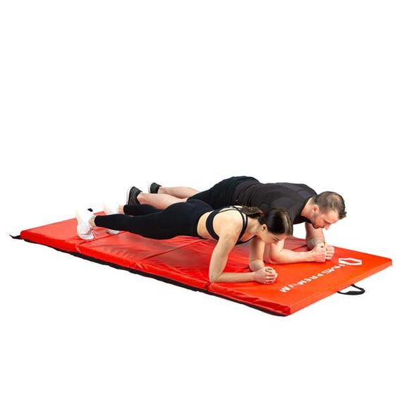 HMS PREMIUM materac gimnastyczny składany 2400x1200mm MGS01 czerwony, Kolor: czerwony, 4 zdjęcie HMS PREMIUM materac gimnastyczny składany 2400x1200mm MGS01 czerwony, Kolor: czerwony, 4 zdjęcie