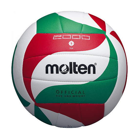 MOLTEN V5M2000 Piłka do siatkówki na halę biała/czerwona/zielona