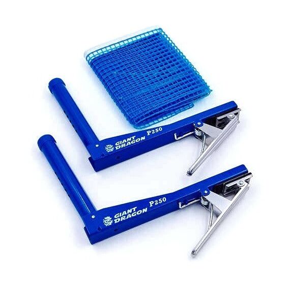 Siatka do ping ponga 175x15cm z klipsem GIANT DRAGON P250 niebieska, 2 zdjęcie