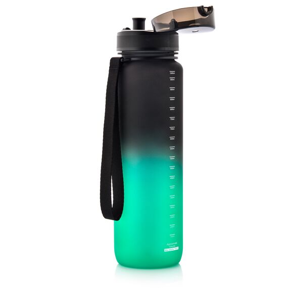Meteor bidon tritanowy sportowy 1000 ml czarny/zielony, 6 zdjęcie