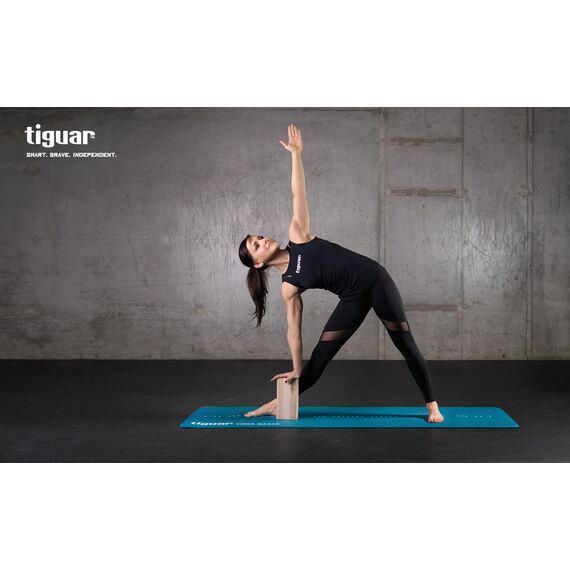 TIGUAR mata gimnastyczna do jogi fitnessu 183x60cm śliwkowa, Kolor: fioletowy, 2 zdjęcie