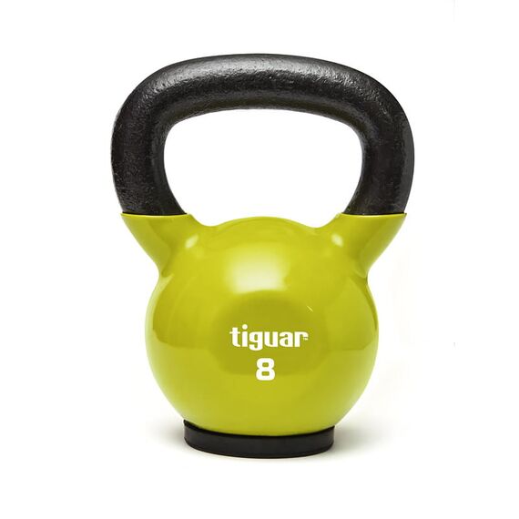 TIGUAR Kettlebell do ćwiczeń crossfit na siłownię 8kg zielony, Kolor: zielony, Waga: 8