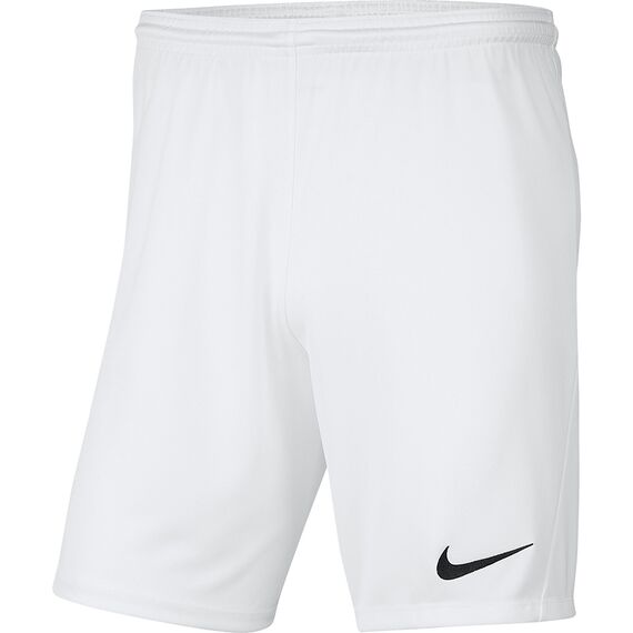 Spodenki dla dzieci Nike Dry Park III NB K białe BV6865 103, Kolor: biały, Rozmiar: S