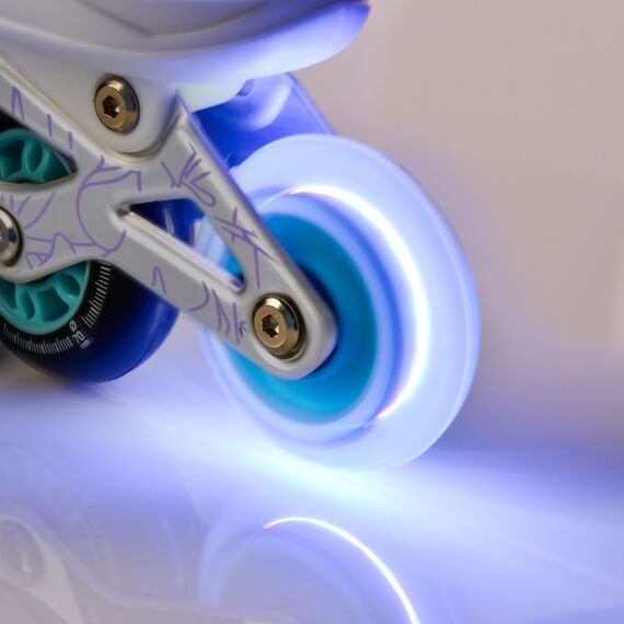 METEOR Rolki regulowane z wymienną płozą 4w1 Painter, Kolor: fioletowy/morski, Waga: 2.3, Rozmiar: S (30-33), 19 zdjęcie