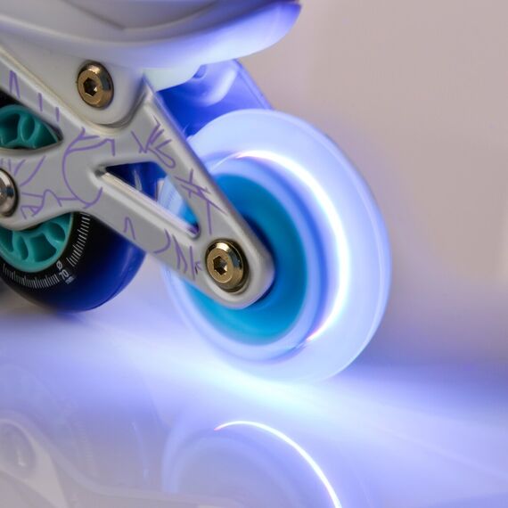 METEOR Rolki regulowane z wymienną płozą 4w1 Painter, Kolor: fioletowy/morski, Waga: 2.65, Rozmiar: M (34-37), 11 zdjęcie