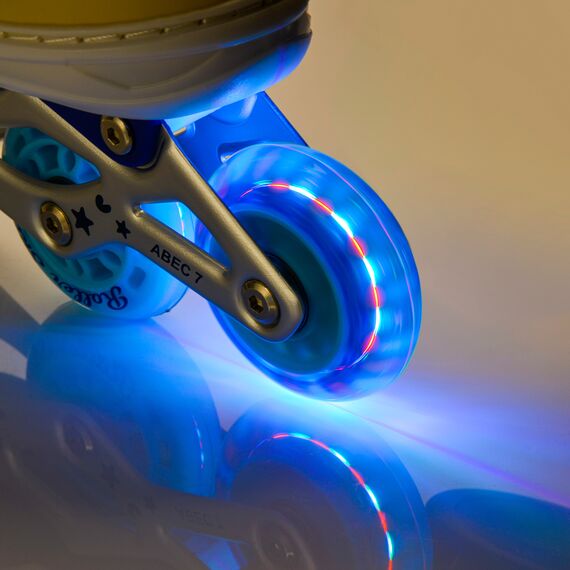 METEOR Rolki regulowane z wymienną płozą 4w1 Painter, Kolor: niebieski/różowy/żółty, Waga: 1.6, Rozmiar: M (34-37), 19 zdjęcie