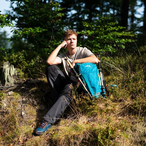 Plecak turystyczny w góry 40L NILS CAMP RAMBLER NC1917 niebieski, 4 zdjęcie