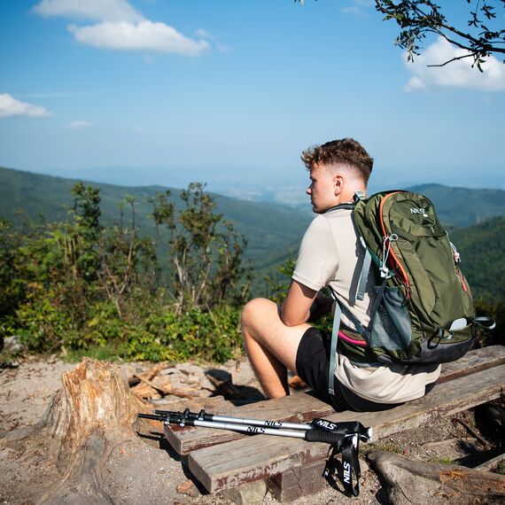 Plecak trekkingowy turystyczny 40L NILS CAMP RAMBLER NC1917 zielony, 5 zdjęcie