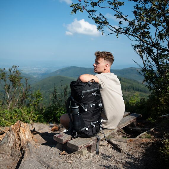 Plecak trekkingowy turystyczny 40L NILS CAMP KJOLEN NC1938 czarny, Kolor: czarny, Waga: 0,8, Rozmiar: one size, 14 zdjęcie