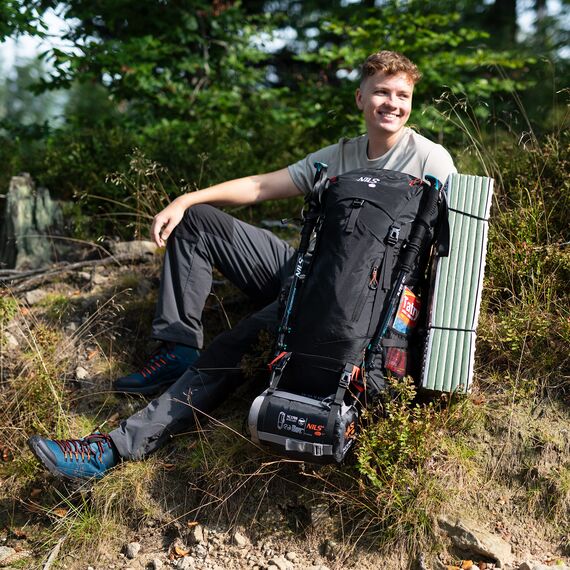 Plecak w góry trekkingowy 65L NILS CAMP NORDKAPP NC1992 czarny, 2 zdjęcie