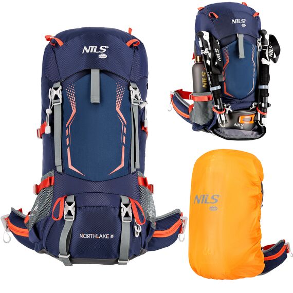 Plecak turystyczny w góry 30+10L  NILS CAMP NORTHLAKE  NC1993 granatowy, Kolor: granatowy, Waga: 0,8, Rozmiar: one size